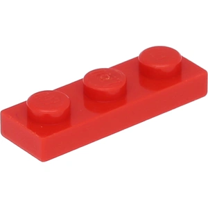 Lego® 1x3 Board 3623 - 10 pièces Rouge pas cher