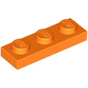 Lego® 1x3 Board 3623 - 100 pièces Orange pas cher