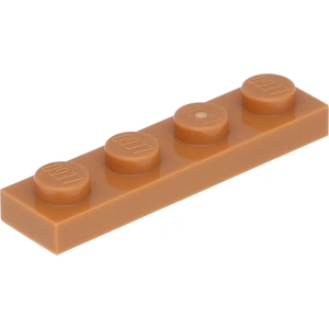 Lego® 1x4 plaque 3710 - 10 pièces Nougat moyen pas cher