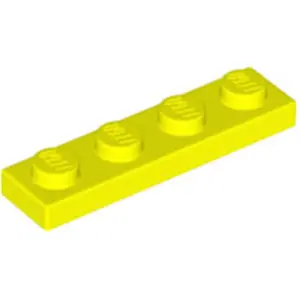 Lego® 1x4 plaque 3710 - 10 pièces jaune fluoVendu parkaufland