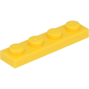 Lego® 1x4 plaque 3710 - 10 pièces jaune pas cher