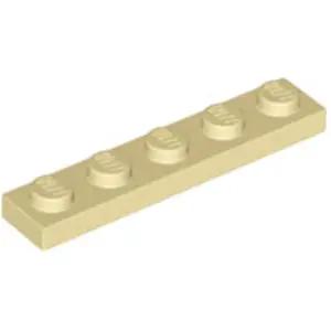 Lego® 1x5 panneau 78329 - 1 pièce Beige pas cher
