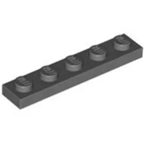 Lego® 1x5 plaque 78329 - 100 pièces gris bleuté foncé
