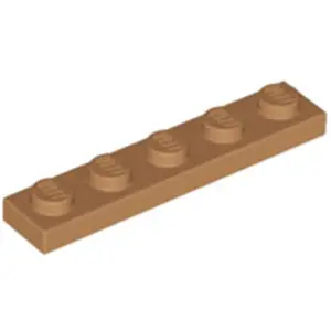 Lego® 1x5 Plaque 78329 - 100 pièces Nougat moyen pas cher