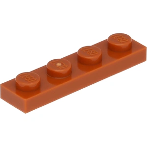 Lego® 1x4 plaque 3710 - 50 pièces orange foncé pas cher