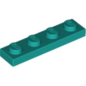 Lego® 1x4 plaque 3710 - 250 pièces turquoise foncéVendu parkaufland