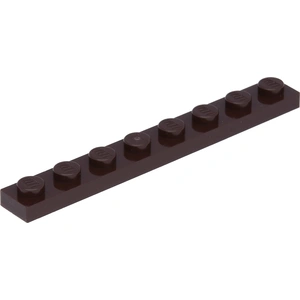Lego® 1x8 plaque 3460 - 50 pièces brun foncé pas cher