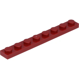 Lego® 1x8 plaque 3460 - 1 pièce rouge foncé