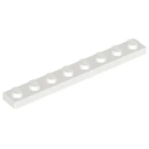 Lego® 1x8 plaque 3460 - 100 pièces blancVendu parkaufland