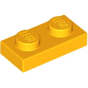 Lego® 10x 1x2 assiettes 3023 - Assiette Helles Hellorange - Orange cla... pas cher