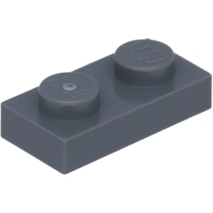 Lego® 10x 1x2 plaques 3023 - Plaque gris bleu foncé - Dark Bluish Gray