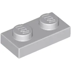 Lego® 100x 1x2 plaques 3023 - Plaque gris bleu clair - Light Bluish Gr... pas cher