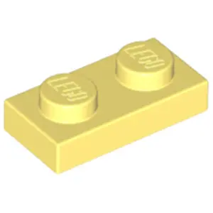 Lego® 100x 1x2 assiettes 3023 - Plaque Helles Hellgelb - Jaune clair l...Vendu parkaufland