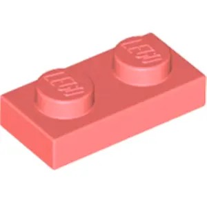 Lego® 10x 1x2 Assiettes 3023 - Assiette Corail - Corail