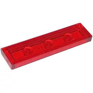 Lego® 50 pièces 2431 Carreaux Tiles 1x4 Part Basic Panel 50 Trans - Ro... pas cher