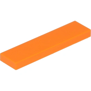 Lego® 50 pièces 2431 carreaux Tiles 1x4 Part Basic Panel 50 Orange pas cher
