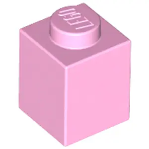 Lego® 1 pièce 3005 brique 1x1 partie briques de base 1 rose clair pas cher