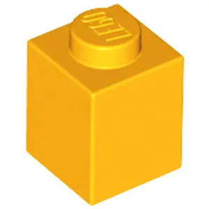 Lego® 1 pièce 3005 Brick 1x1 Part Basic Bricks 1 Light Orange pas cher
