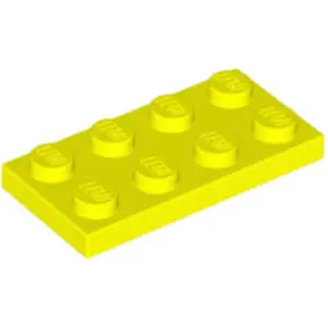 Lego® 10 pièces 3020 Plaques 2x4 Part Basic 10 Neon Jaune