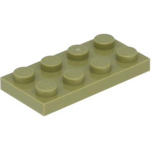 Lego® 10 pièces 3020 Plaques 2x4 Part Basic 10 Vert olive pas cher