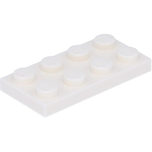 Lego® 100 pièces 3020 Plaques 2x4 Part Basic 100 blanc pas cher