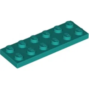 Lego® 2x6 plaque 3795 - 1 pièce turquoise foncé