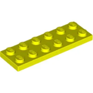 Lego® 2x6 plaque 3795 - 10 pièces jaune fluo pas cher