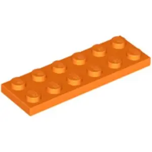 Lego® 2x6 plaque 3795 - 100 pièces orange pas cher