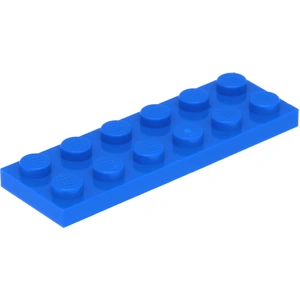 Lego® 2x6 plaque 3795 - 1 pièce bleu pas cher