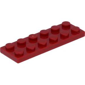 Lego® 2x6 plaque 3795 - 1 pièce rouge foncé pas cher