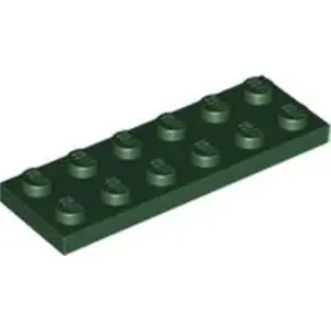 Lego® 2x6 plaque 3795 - 10 pièces vert foncé