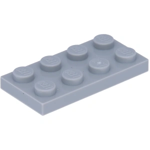 Lego® 250 pièces 3020 Plaques 2x4 Part Basic 250 Gris bleuté clair pas cher