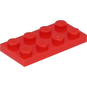 Lego® 250 pièces 3020 Plaques 2x4 Part Basic 250 Rouge pas cher
