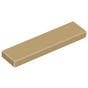 Lego® 50 pièces 2431 Carreaux Tiles 1x4 Part Basic Panel 50 Beige fonc... pas cher