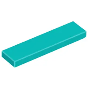Lego® 50 pièces 2431 Carreaux Tiles 1x4 Part Basic Panel 50 Turquoise ... pas cher