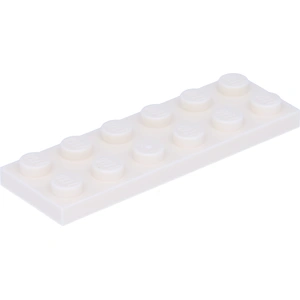 Lego® 2x6 plaque 3795 - 50 pièces blanc pas cher