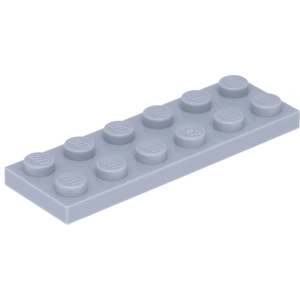 Lego® 2x6 plaque 3795 - 50 pièces gris clair pas cher