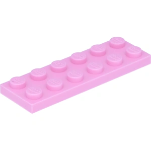 Lego® 2x6 plaque 3795 - 50 pièces rose clair