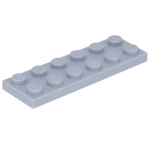 Lego® 2x6 plaque 3795 - 250 pièces gris clair pas cher