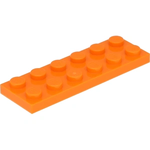 Lego® 2x6 plaque 3795 - 50 pièces orange pas cher