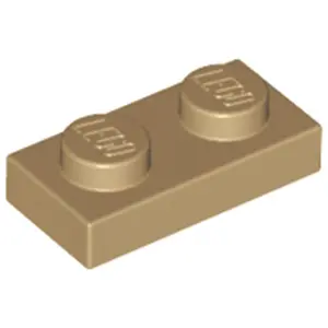 Lego® 250x 1x2 plaques 3023 - Plaque beige foncé - Dark TanVendu parkaufland
