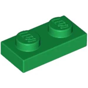 Lego® 250x 1x2 plaques 3023 - Plate Vert - Green