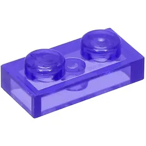 Lego® 10x 1x2 assiettes 3023 - Assiette Trans - Violet - Trans-Pourpre