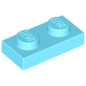 Lego® 1x 1x2 Plaques 3023 - Plaque Bleu Azur Moyen - Medium Azure