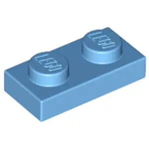 Lego® 1x 1x2 Plaques 3023 - Plaque Bleu Moyen - Medium Blue pas cher