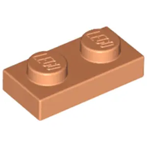 Lego® 10x 1x2 tuiles 3023 - Plaque Nougat - Nougat