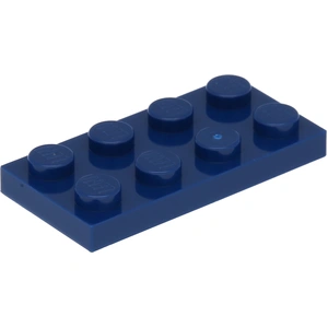 Lego® 100 pièces 3020 Plaques 2x4 Part Basic 100 bleu foncé pas cher