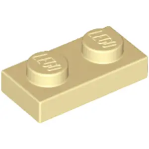 Lego® 250x 1x2 plaques 3023 - Plate Beige - Tan