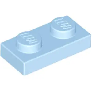 Lego® 50x 1x2 Plaques 3023 - Plaque Bleu clair - Bright Light BlueVendu parkaufland
