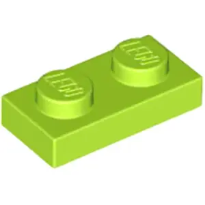 Lego® 50x 1x2 assiettes 3023 - Assiette Lime - Lime